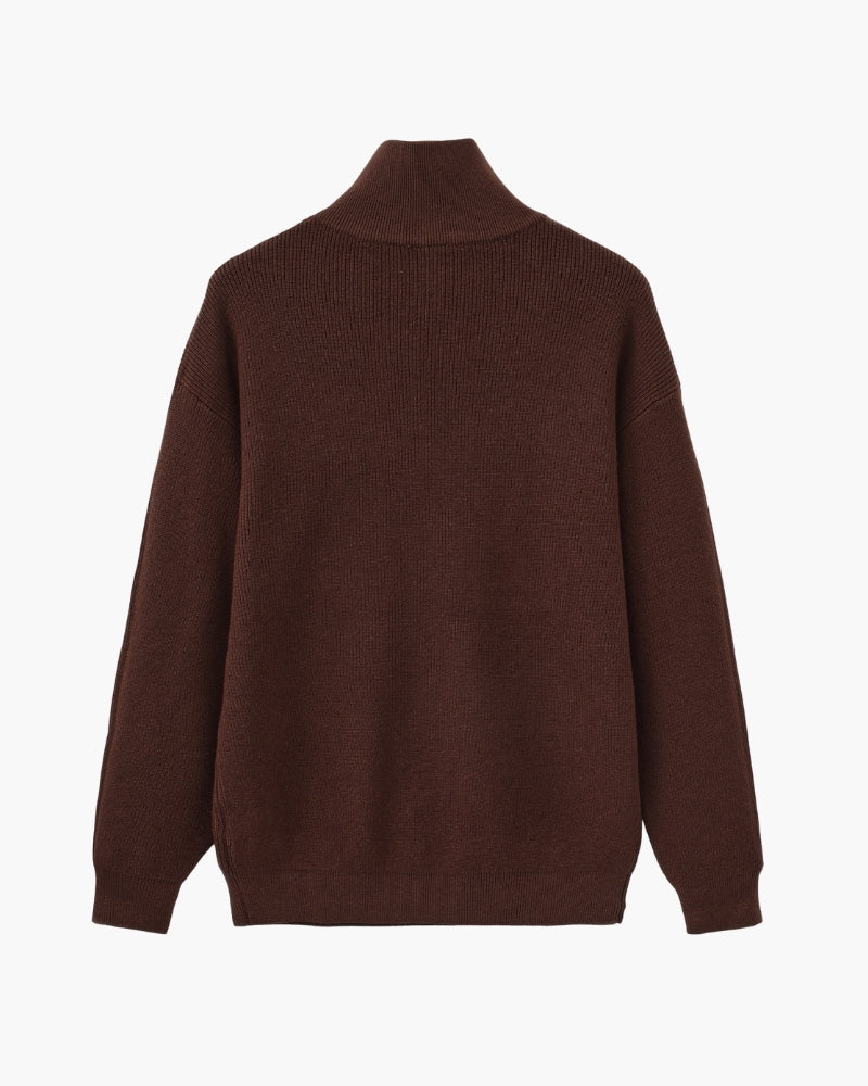 Refined Half-Zip Knit Pullover