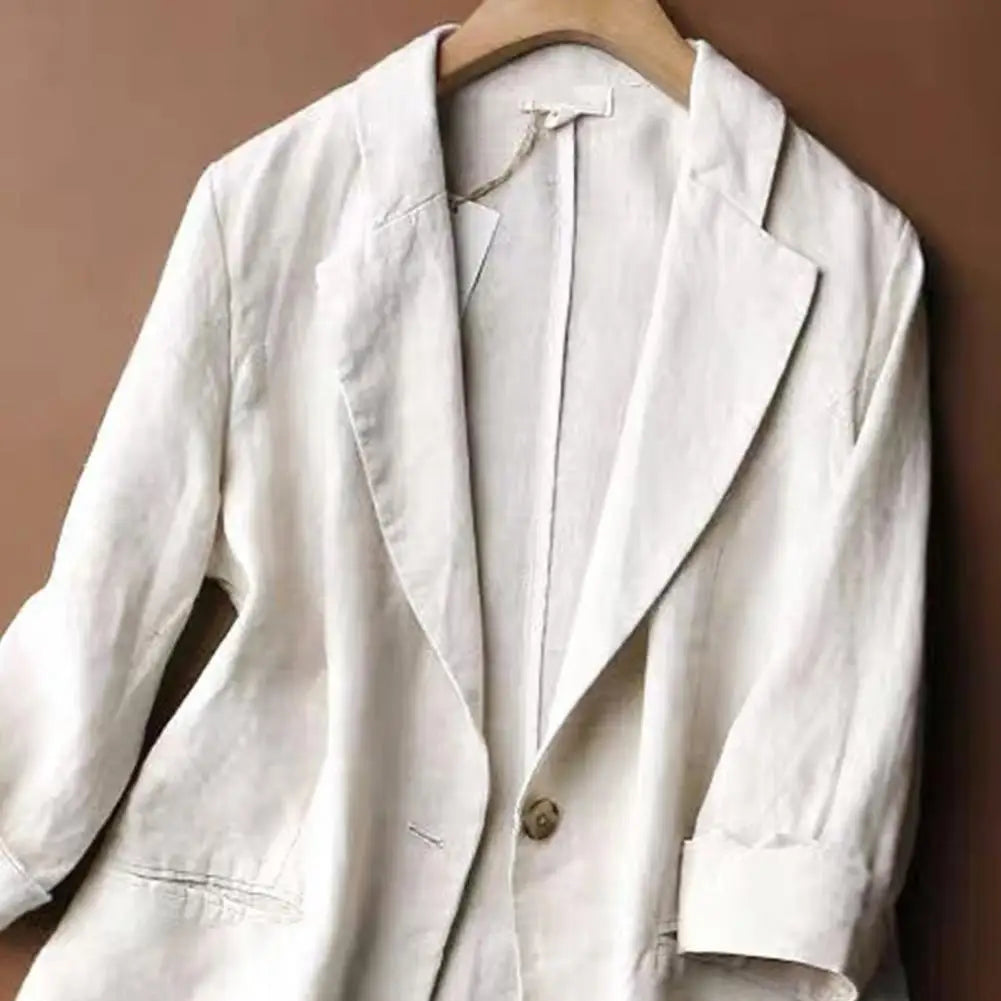 Aurelie-Inès Chic Linen Blazer